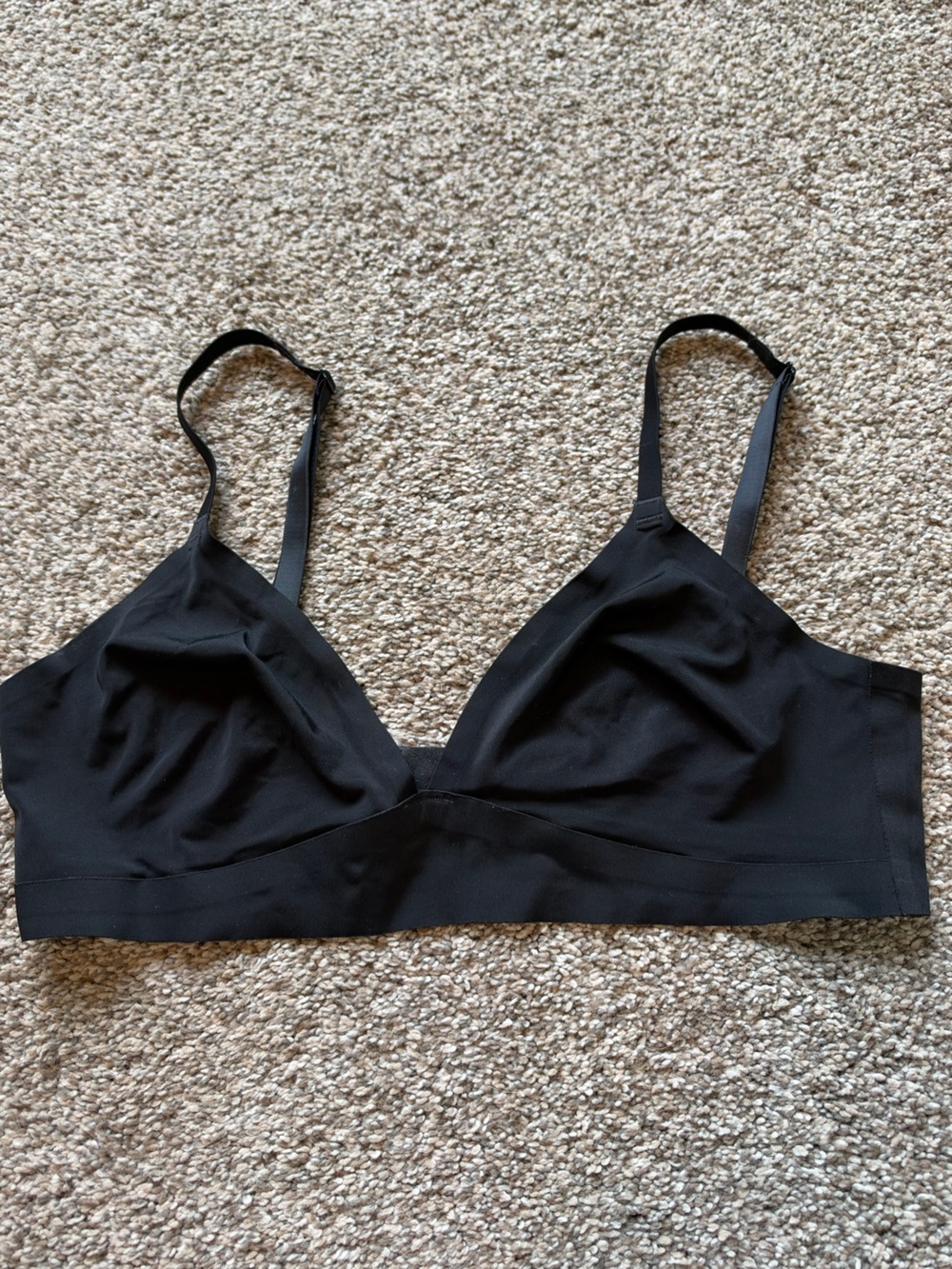 Gap Body No-Show Everyday Black Wireless Bralette Size Large